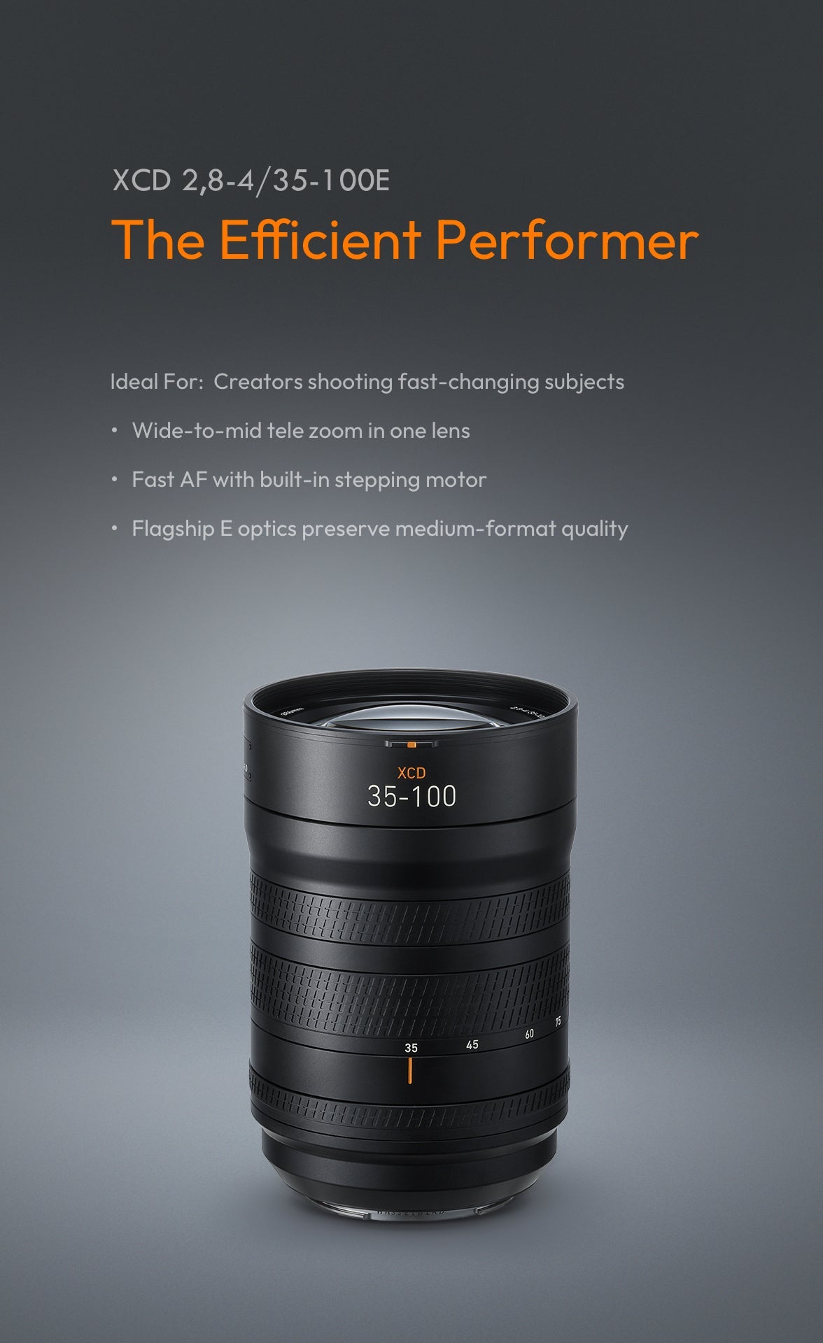 Hasselblad XCD 35-100mm f/2.8-4 E Lens (Hasselblad X)