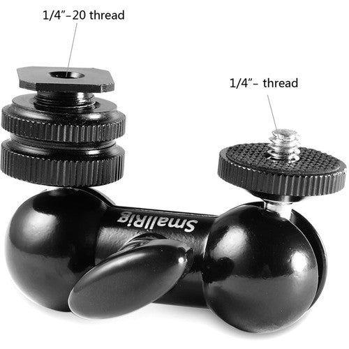 SmallRig Cool-Ballhead-V1 Multi-function Double BallHead w/ shoe mount & 1/4" screw