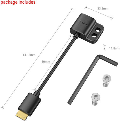 SmallRig Ultra Slim 4K HDMI Adapter Cable (C to A)