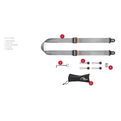 Peak Design Slide Lite Camera Strap (Ash Gray)