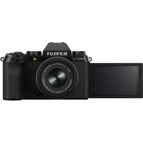 Fujifilm X-S20 Mirrorless  Digital Camera with XC15-45mmF3.5-5.6 OIS PZ Lens Kit (Black)