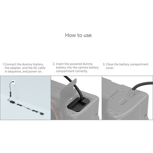 SmallRig NP-FZ100 Dummy Battery with Power Adapter (American standard)