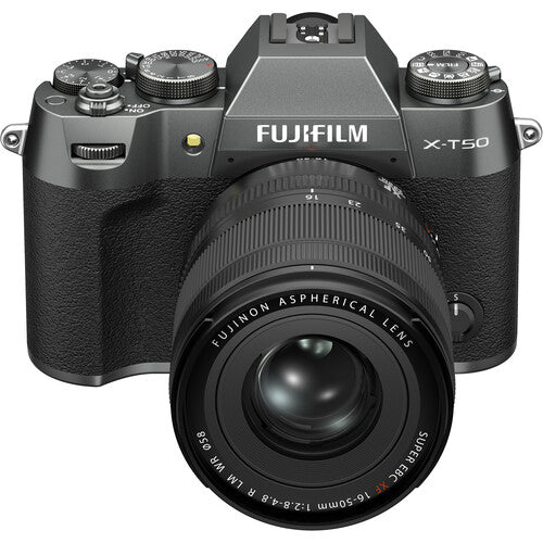 FUJIFILM X-T50, CHARCOAL SILVER with XF16-50mmF2.8-4.8 R LM WR Lens Kit