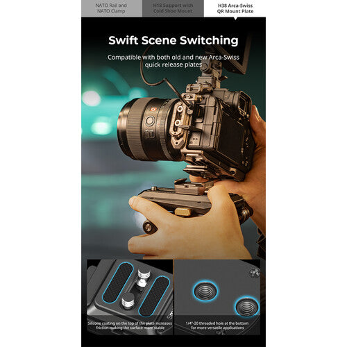 SmallRig HawkLock H38 Arca-Swiss Quick Release Mount Plate