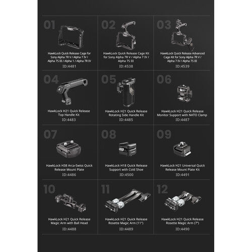 SmallRig HawkLock H38 Arca-Swiss Quick Release Mount Plate