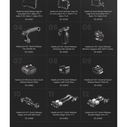 SmallRig HawkLock H21 Quick Release Monitor Support with NATO Clamp