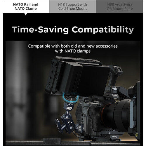 SmallRig HawkLock H18 Quick Release Support with Cold Shoe