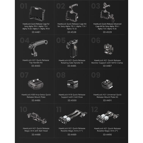 SmallRig HawkLock H21 Quick Release Rotating Side Handle Kit