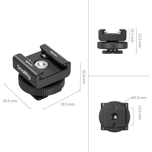 SmallRig Wireless Microphone Support with Cold Shoe Mount