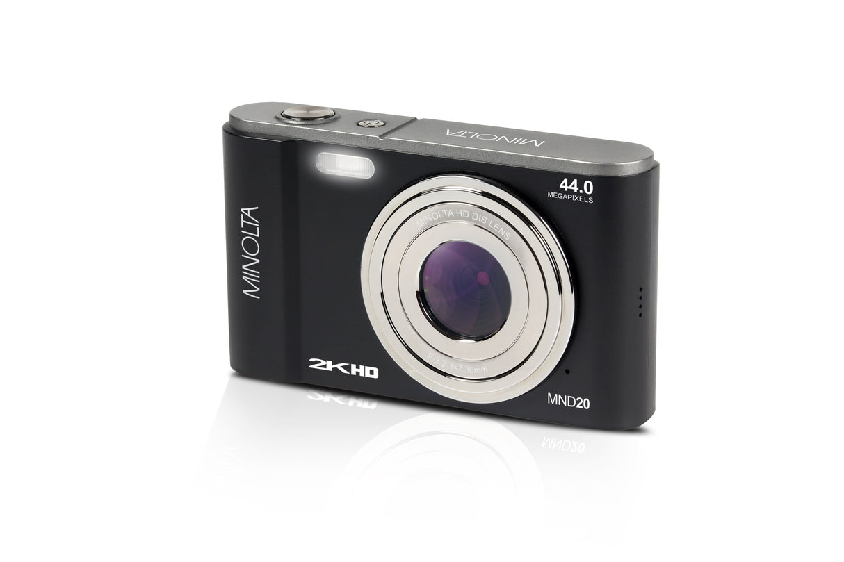 MINOLTA MND20 44 MP / 2.7K Ultra HD Digital Camera (Black)