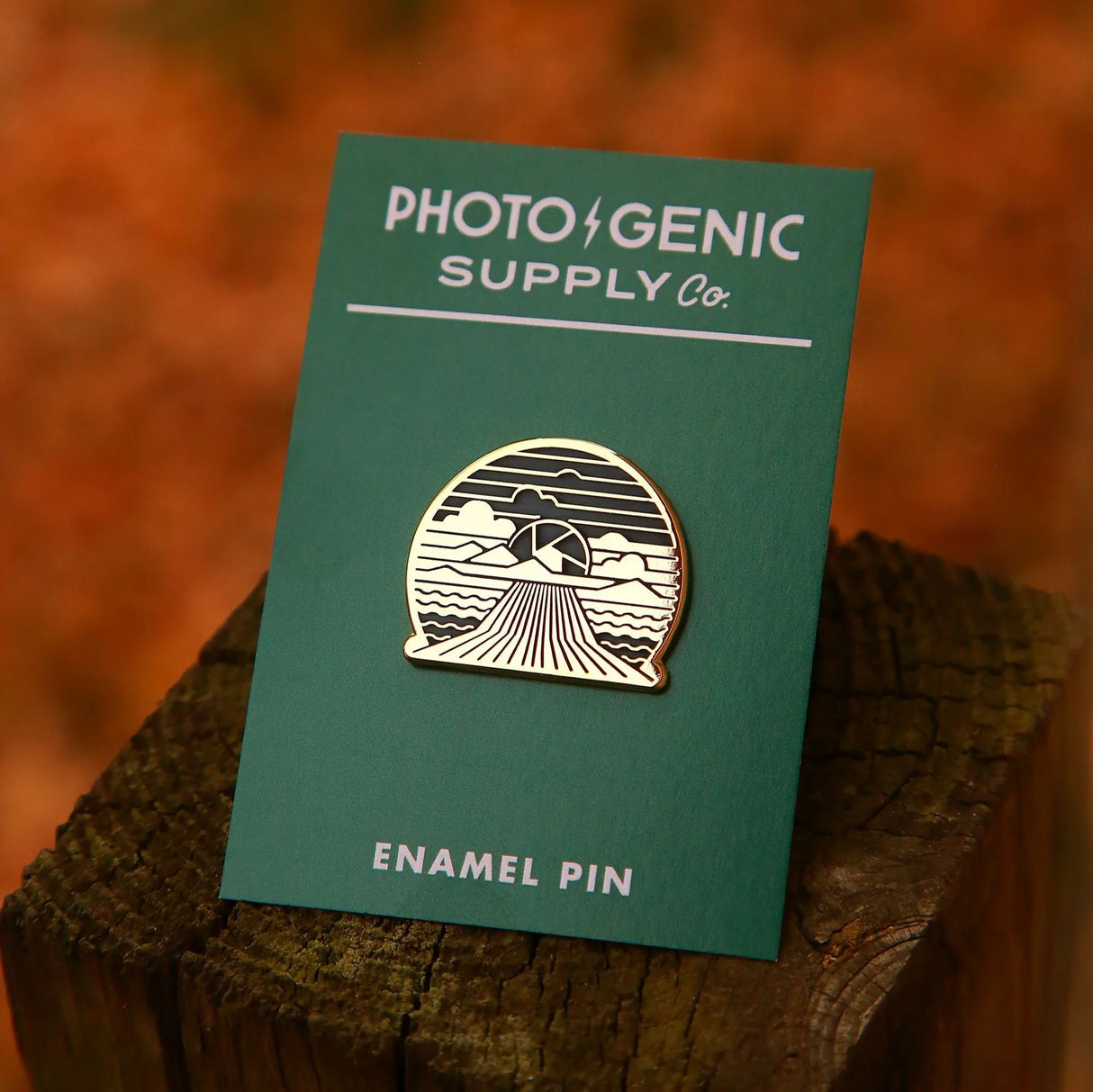 Photogenic Supply Co. Enamel Pin - Aperture Adventure (Gold)