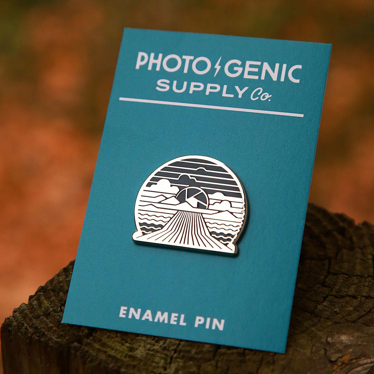 Photogenic Supply Co. Enamel Pin - Aperture Adventure (Silver)