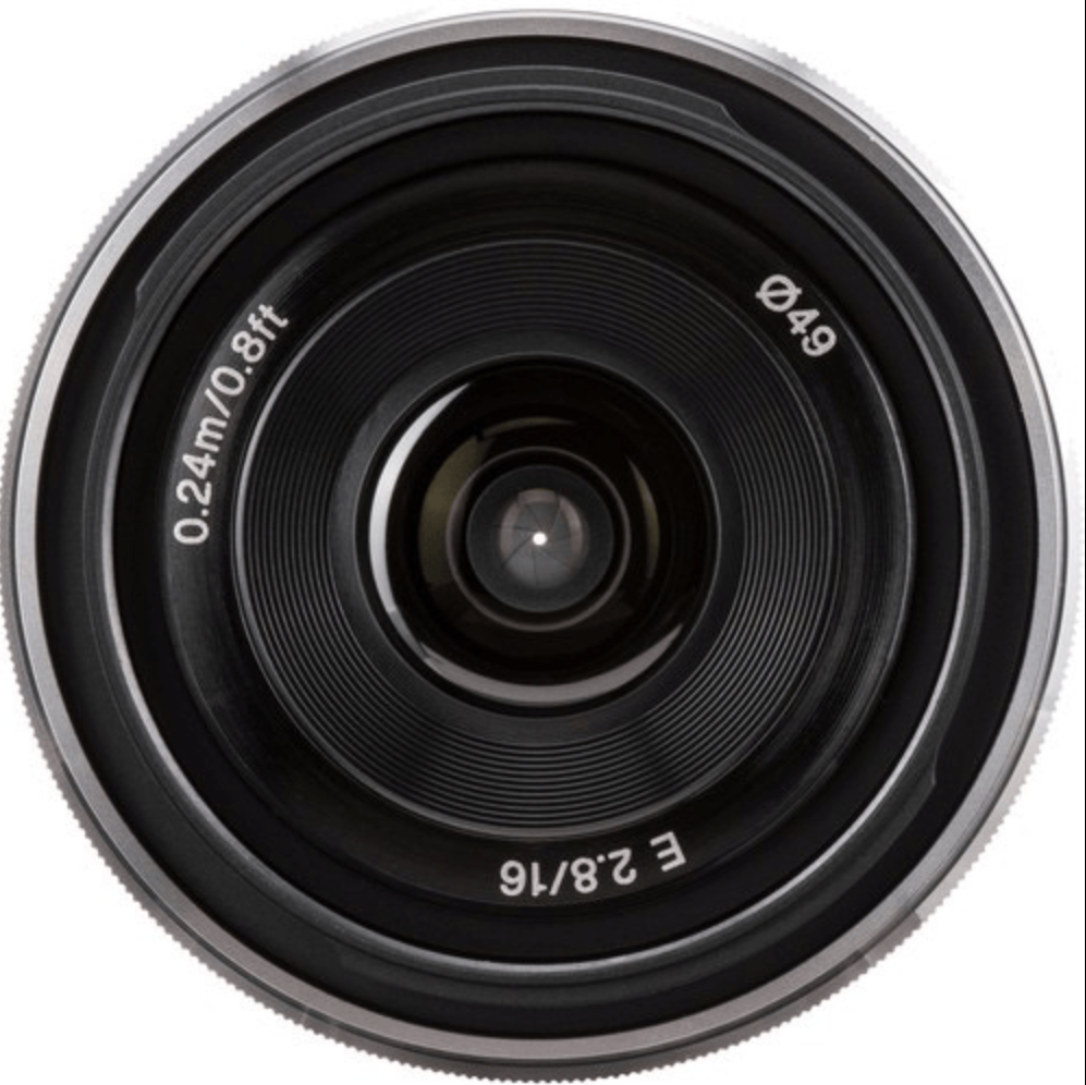Sony 16mm f/2.8 Wide-Angle Alpha E-Mount Lens (Silver)