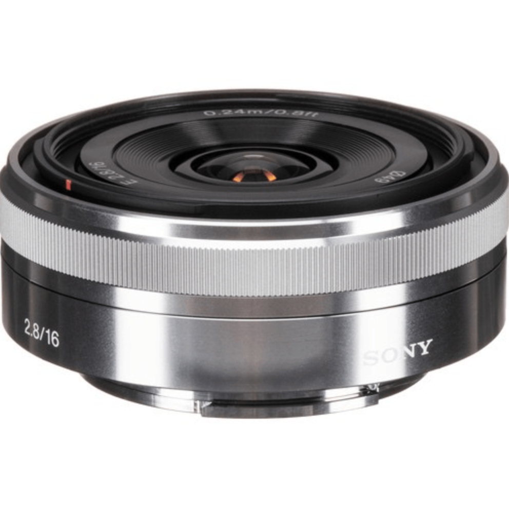 Sony 16mm f/2.8 Wide-Angle Alpha E-Mount Lens (Silver)