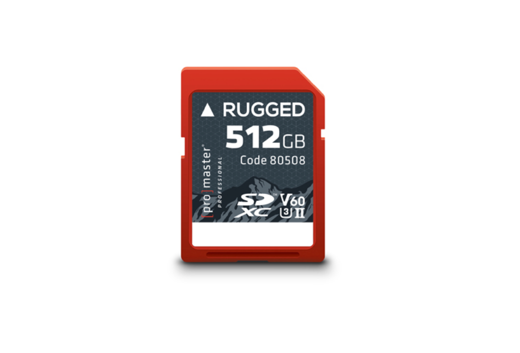 Promaster SDXC 512GB Rugged™ UHS-II V60 Memory Card