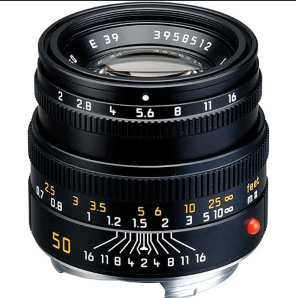 Leica Summicron-M Normal 50mm f/2 Manual Focus Lens (Black)