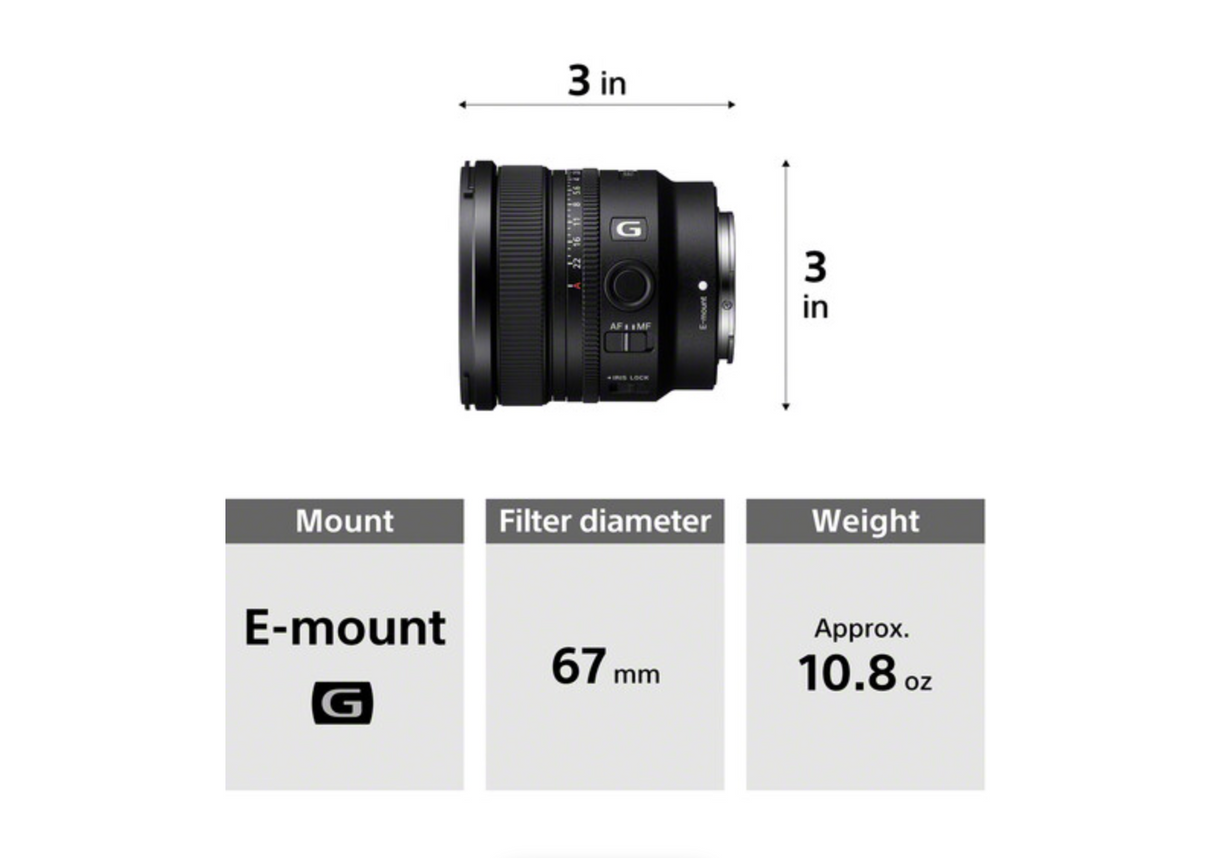 Sony FE 16mm f/1.8 G