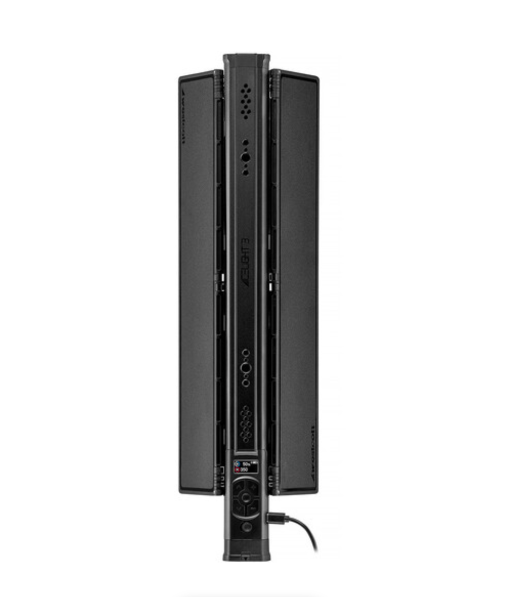 Westcott Ice Light 3 RGBWW LED Kit with Battery Grip & Barndoors