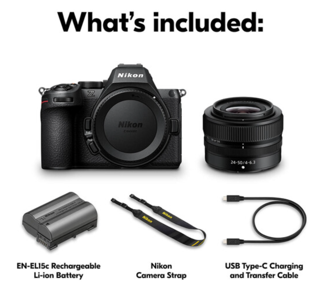 Nikon Z5II FX-format Mirrorless Camera with NIKKOR Z 24-50mm f/4-6.3