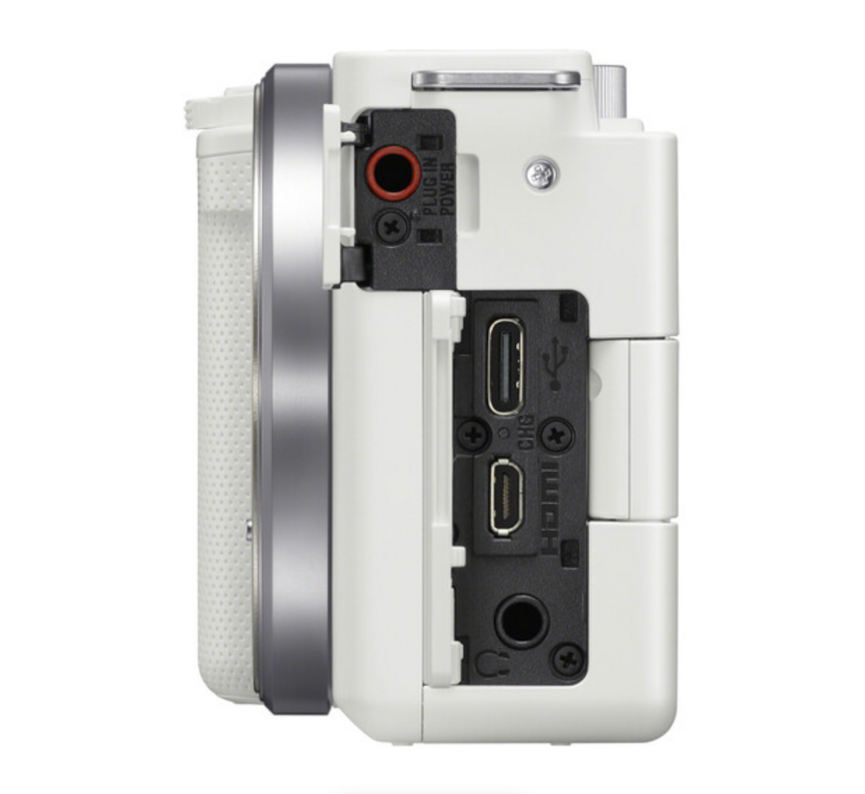 Sony ZV-E10 Mirrorless Camera with 16-50mm f/3.5-5.6 II Lens (White)