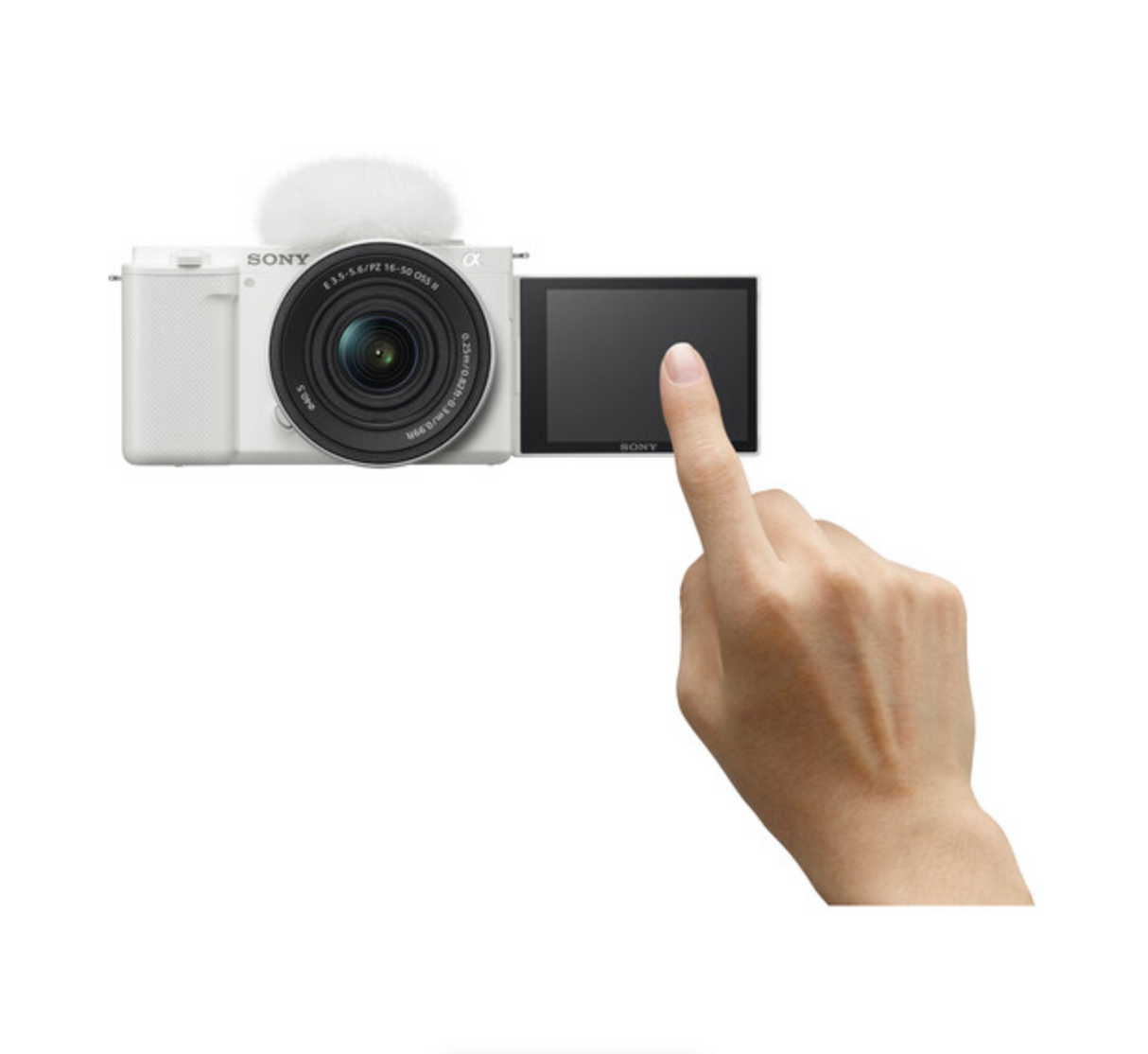 Sony ZV-E10 Mirrorless Camera with 16-50mm f/3.5-5.6 II Lens (White)