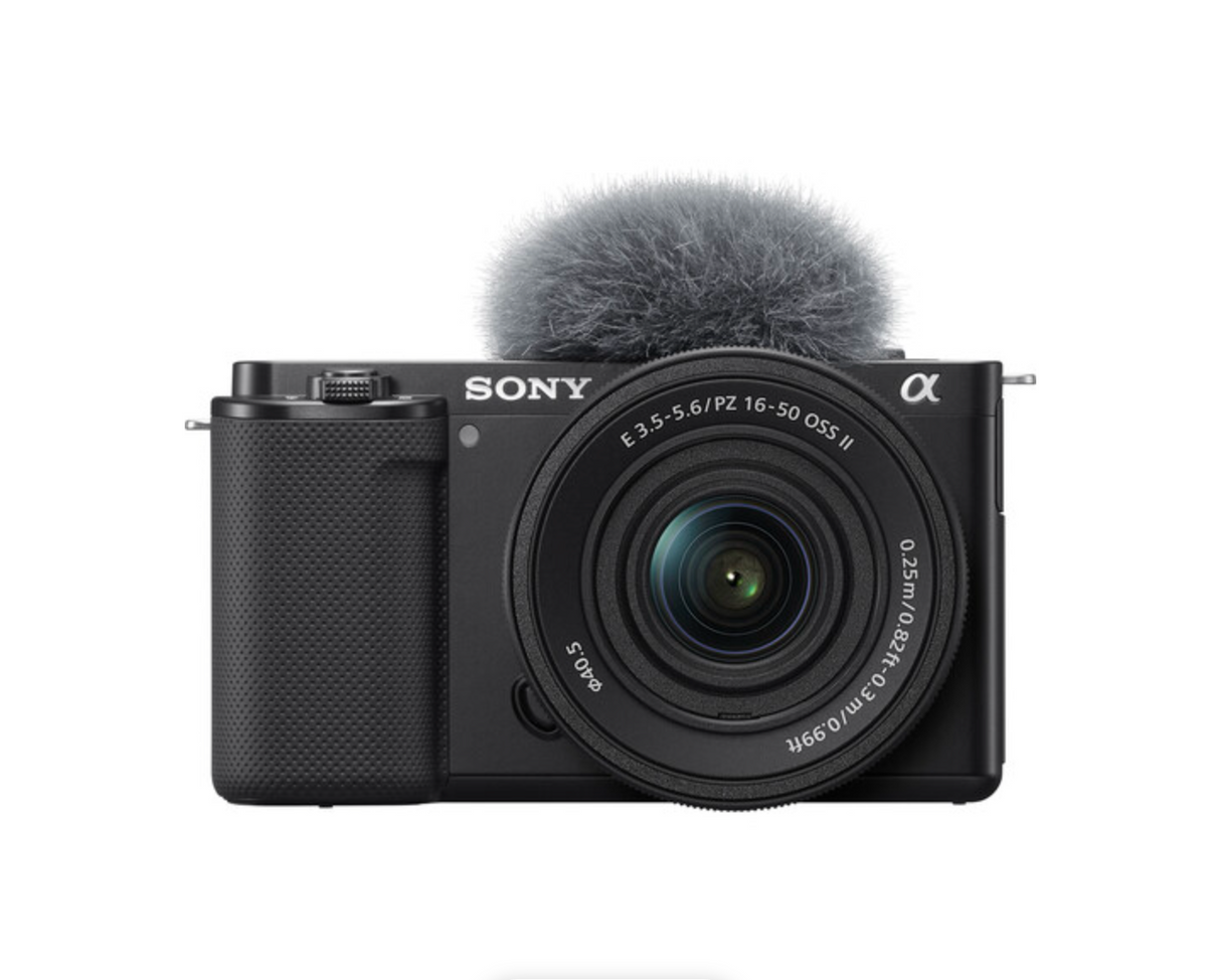 Sony ZV-E10 Mirrorless Camera with 16-50mm f/3.5-5.6 II Lens (Black)