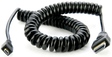 Shop Atomos ATOMCAB006 Coiled Right-angle Micro HDMI to Mini HDMI (30-45cm) by Atomos at Nelson Photo & Video
