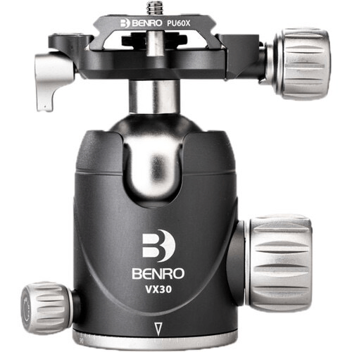 Shop Benro VX30 Three Series Arca-Swiss Style Aluminum Ballhead with PU60N Camera Plate (VX30) by Benro at Nelson Photo & Video