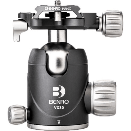 Shop Benro VX30 Three Series Arca-Swiss Style Aluminum Ballhead with PU60N Camera Plate (VX30) by Benro at Nelson Photo & Video