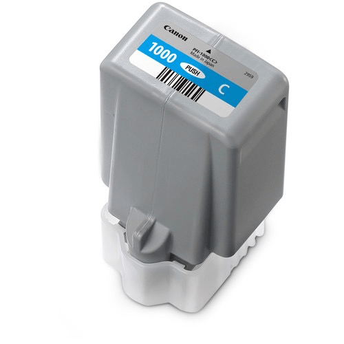 Shop Canon PFI-1000 C LUCIA PRO Cyan Ink Tank (80ml) by Canon at Nelson Photo & Video