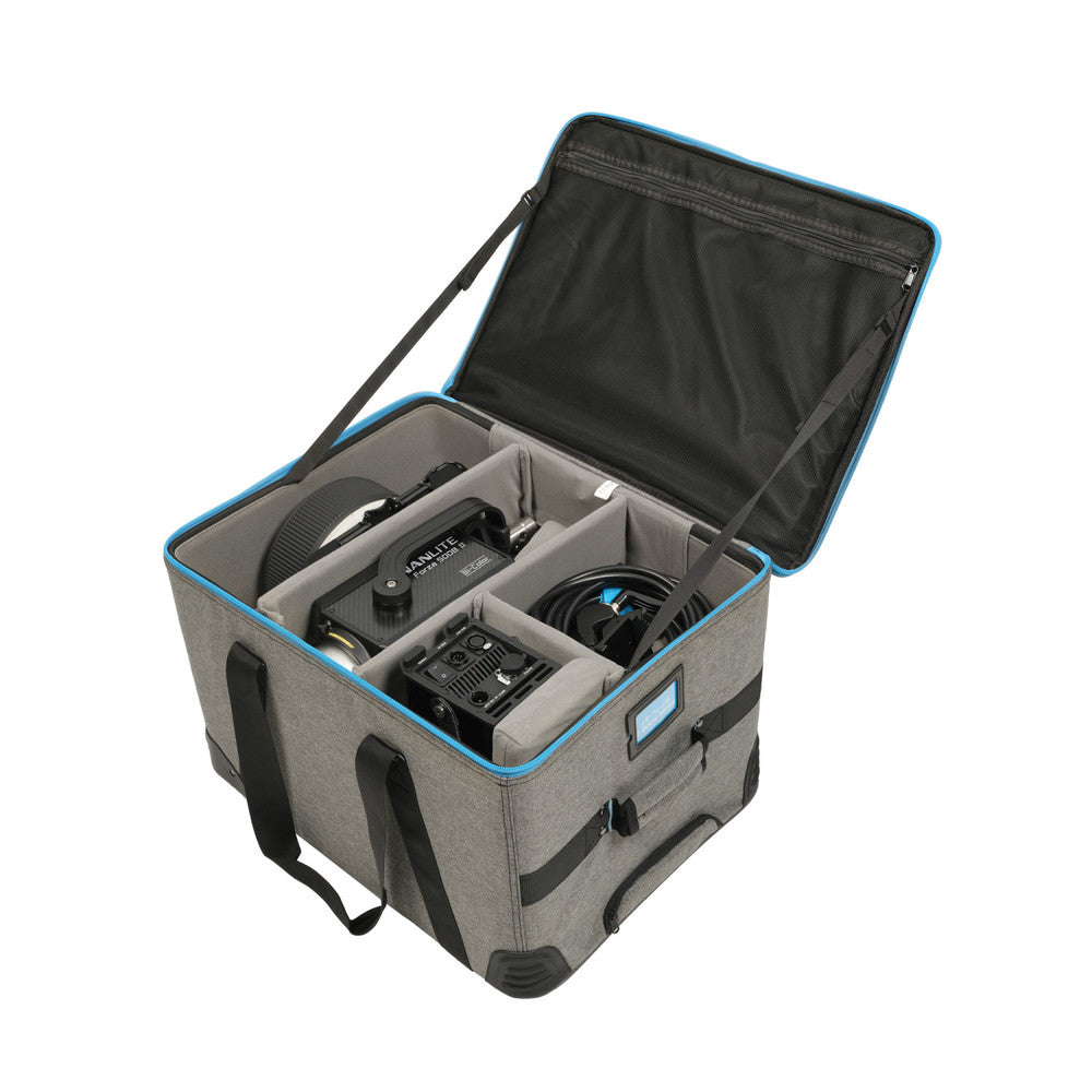 Nanlite Forza 500B II LED Spotlight and FL-20G Fresnel Rolling Case Kit (Open Box)