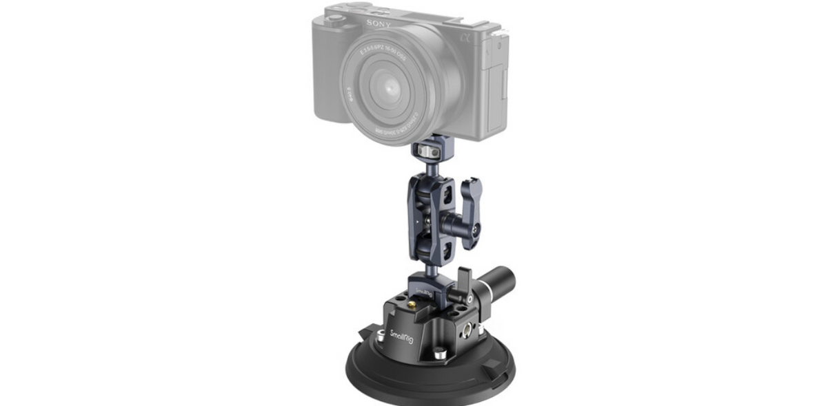 SmallRig 4" Suction Cup Camera Mount Kit for Vehicle Shooting