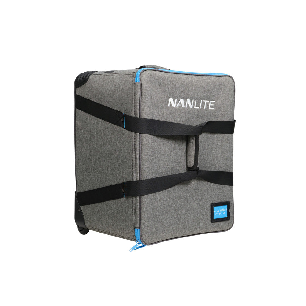 Nanlite Forza 300B II LED Spotlight and FL-20G Fresnel Rolling Case Kit (Open Box)