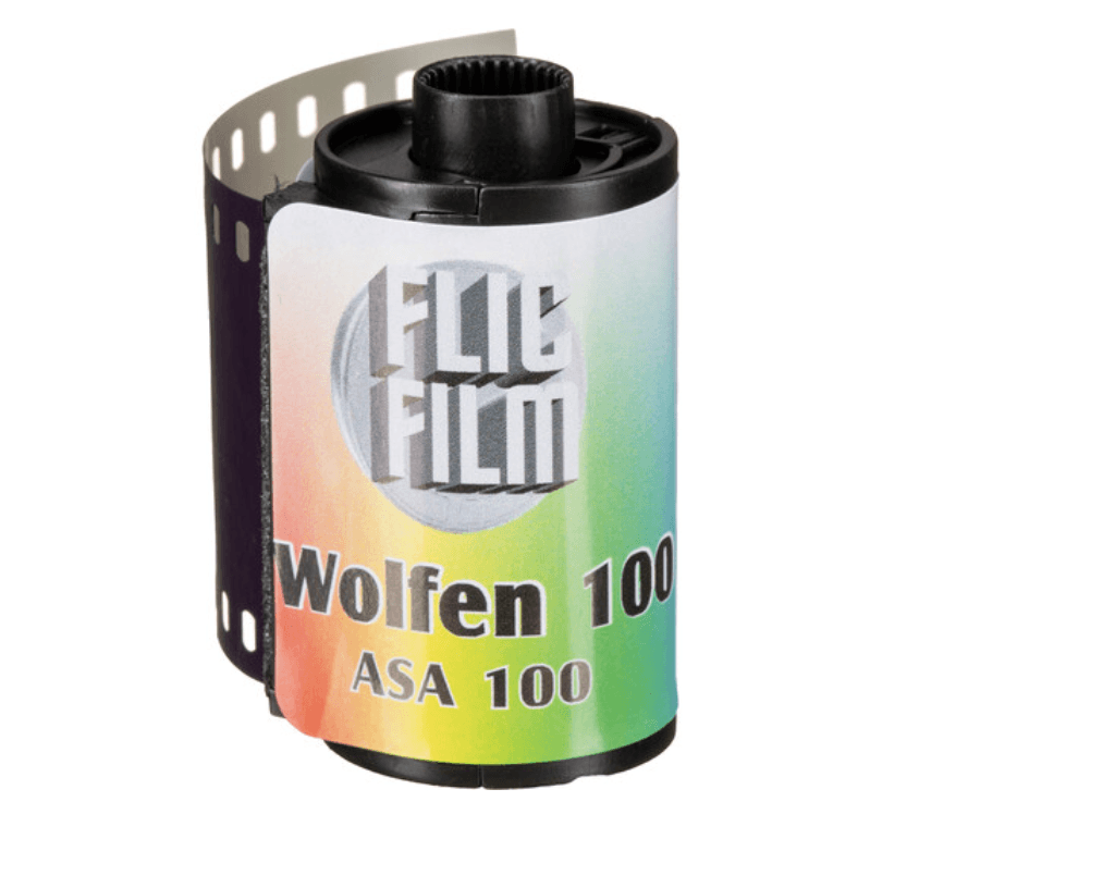 Shop Flic Film Wolfen 100 135-36 B&W Film by Flic Film at Nelson Photo & Video
