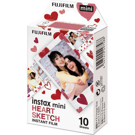 FUJIFILM INSTAX MINI Heart Sketch Film - Nelson Photo & Video