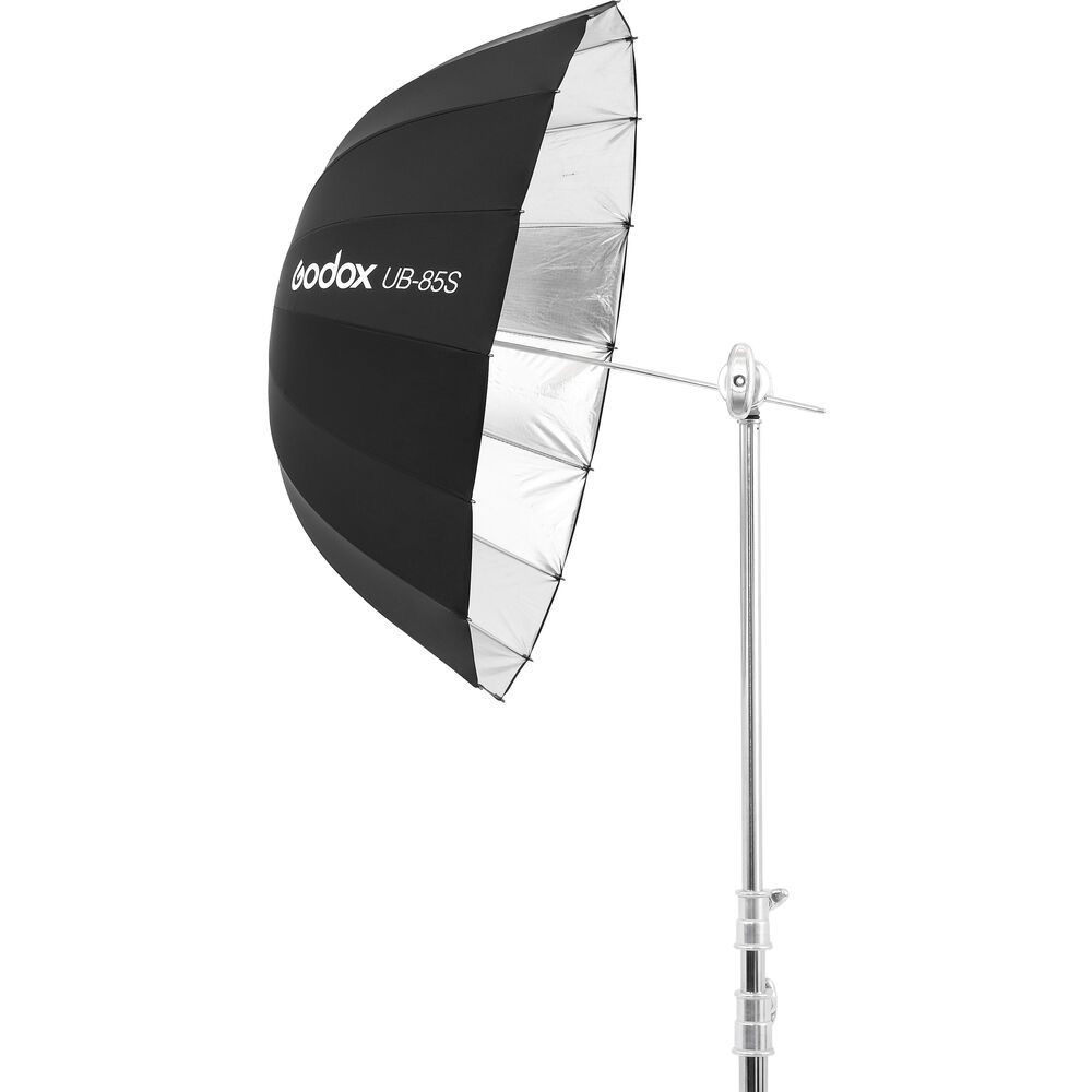Shop GODOX 33.5" (85CM) SILVER PARABOLIC UMBRELLA by Godox at Nelson Photo & Video