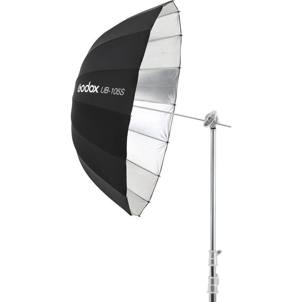 Shop GODOX 41" (105CM) SILVER PARABOLIC UMBRELLA by Godox at Nelson Photo & Video