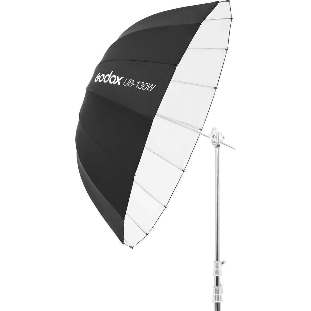 Shop GODOX 51" (130CM) WHITE PARABOLIC UMBRELLA by Godox at Nelson Photo & Video