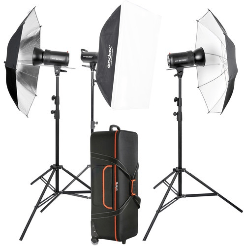 Shop Godox SK300II 3-Light Studio Flash Kit by Godox at Nelson Photo & Video