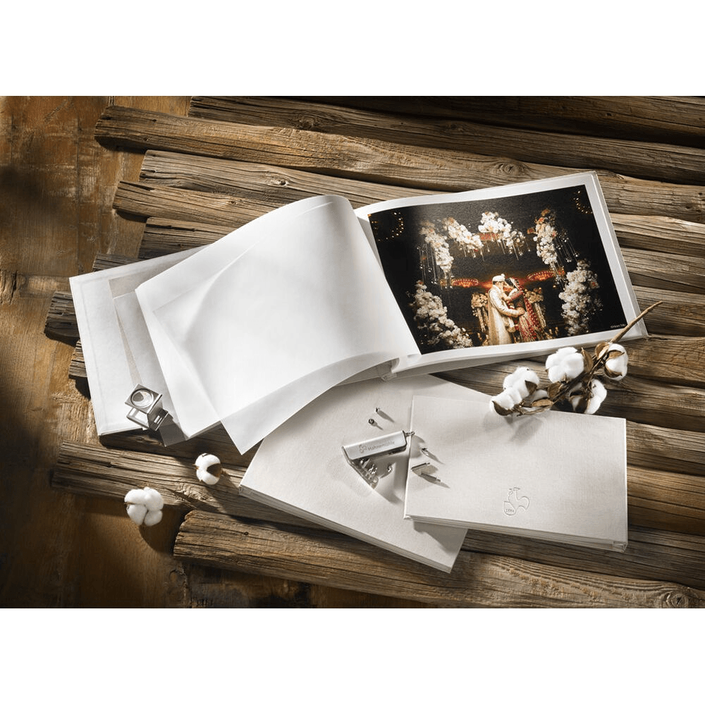 Hahnemuhle Light Sand Grey Album Cover - Nelson Photo & Video