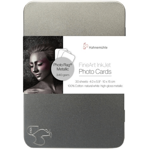 Shop Hahnemühle Photo Rag Metallic Paper (4 x 6", 30 Sheets) by Hahnemuhle at Nelson Photo & Video