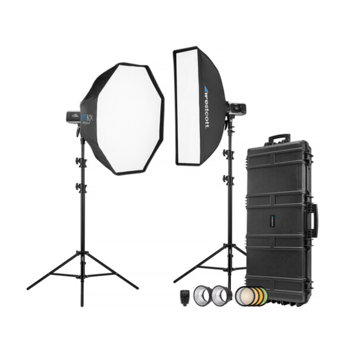 Westcott FJ400 II Strobe 2-Light Location Hard Case Kit with FJ-X3 S Wireless Trigger for Sony Cameras