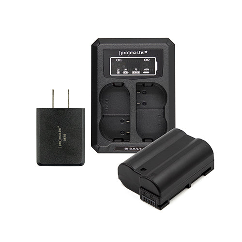 Promaster Battery & Charger Kit for Nikon EN-EL15c