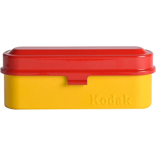 Shop Kodak Steel 135mm Film Case (Red Lid/Yellow Body) by Kodak at Nelson Photo & Video