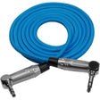 Kondor Blue 3.5mm Right-Angle TRS Stereo Audio Cable (48”) - Nelson Photo & Video