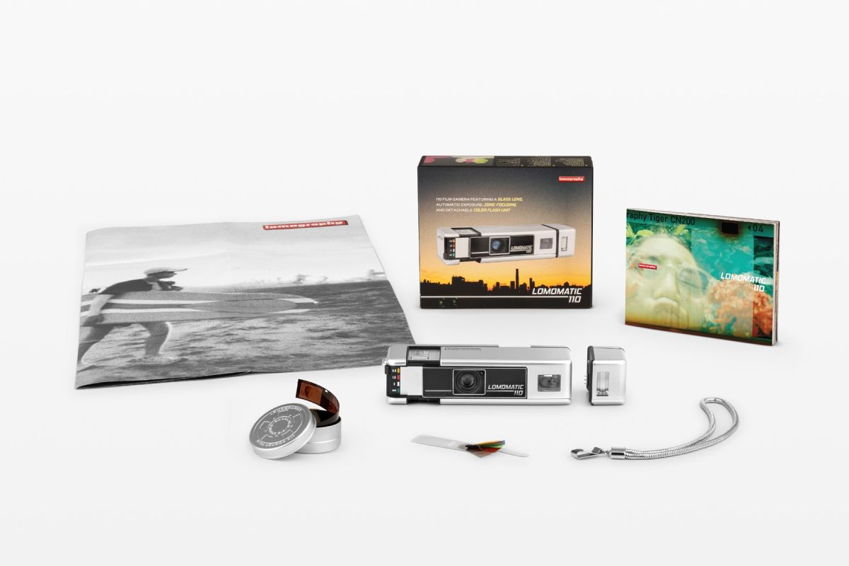 Lomography Lomomatic 110 Camera & Flash Metal