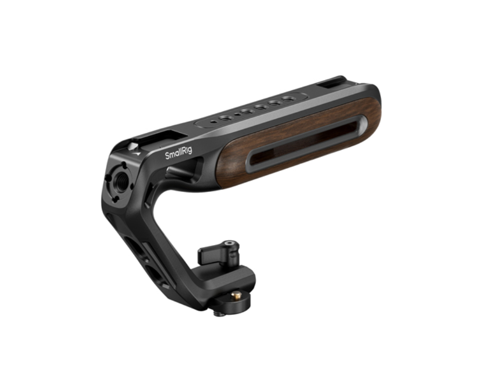 SmallRig Wooden Top Handle with NATO Clamp