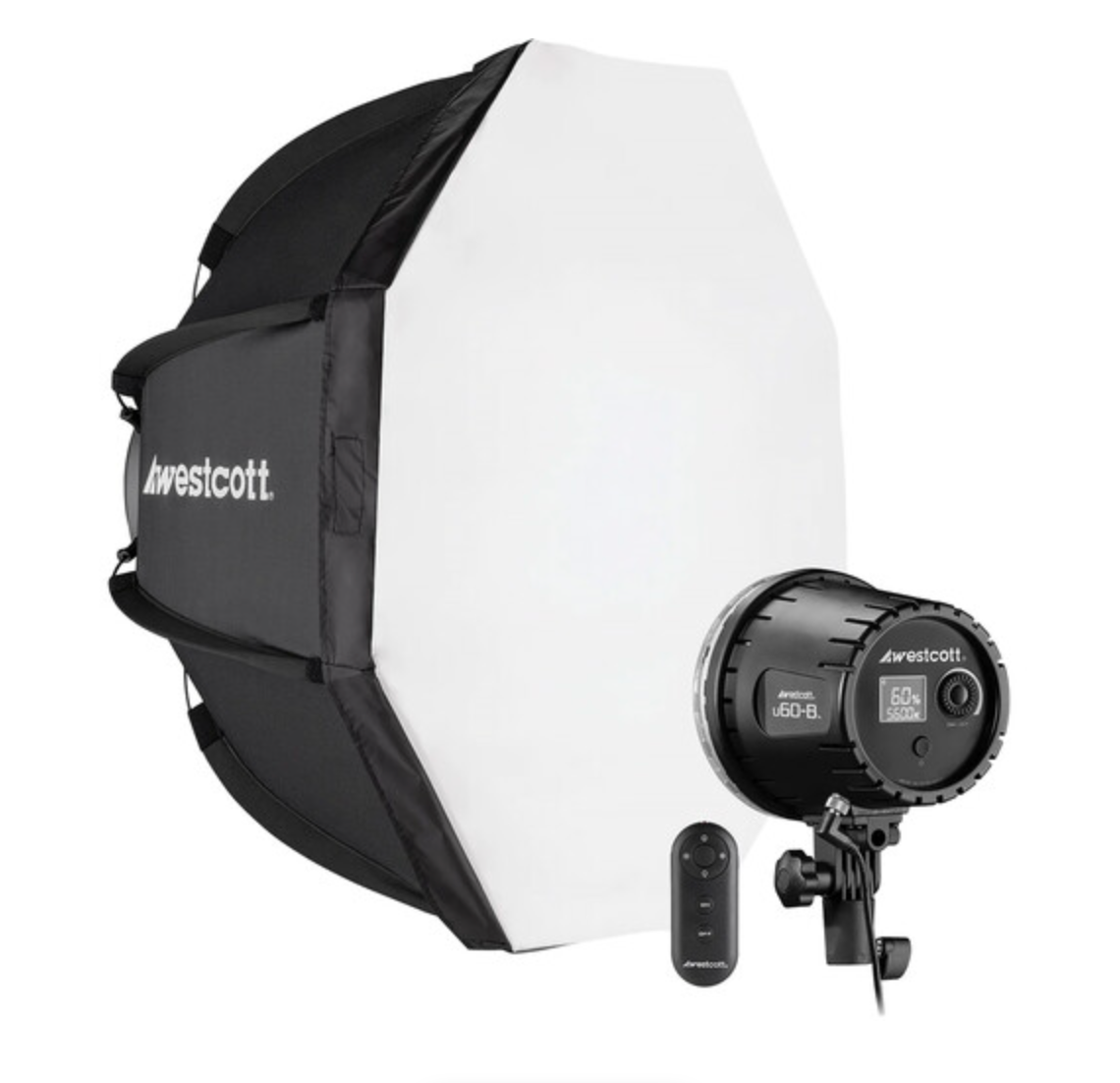 Westcott U60-B Bi-Color LED Monolight with Octabox (1-Light Kit)