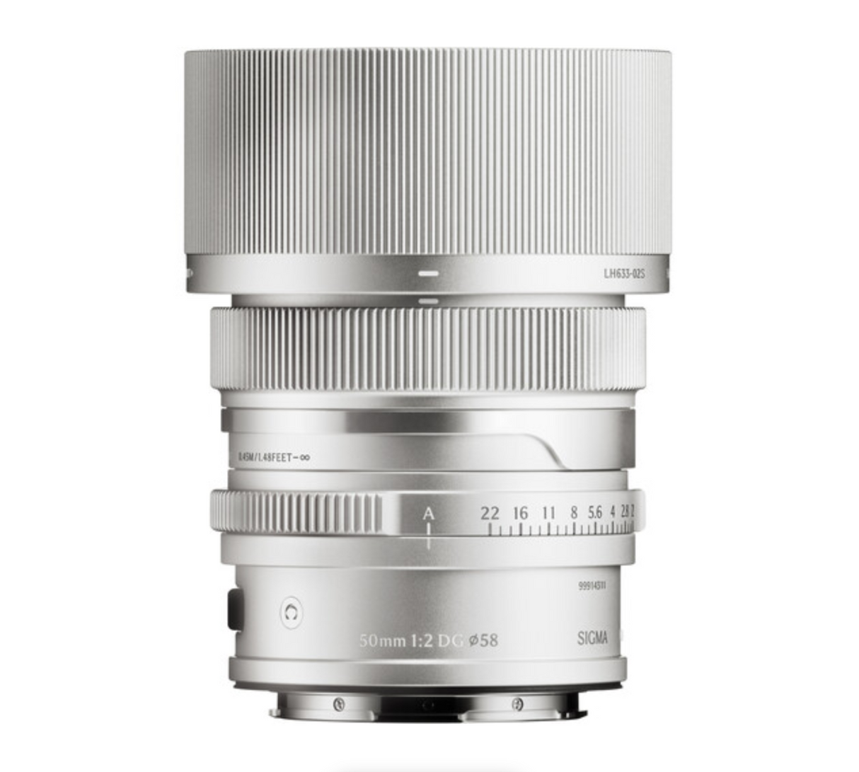 Sigma 50mm f/2 DG Contemporary Lens (L-Mount, Silver)