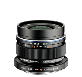 Shop Olympus M.Zuiko Digital ED 12mm f/2.0 Lens (Black) by Olympus at Nelson Photo & Video